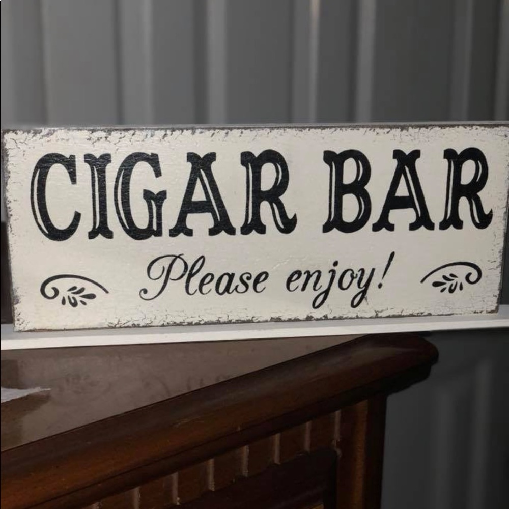 Wedding Cigar Bar Sign